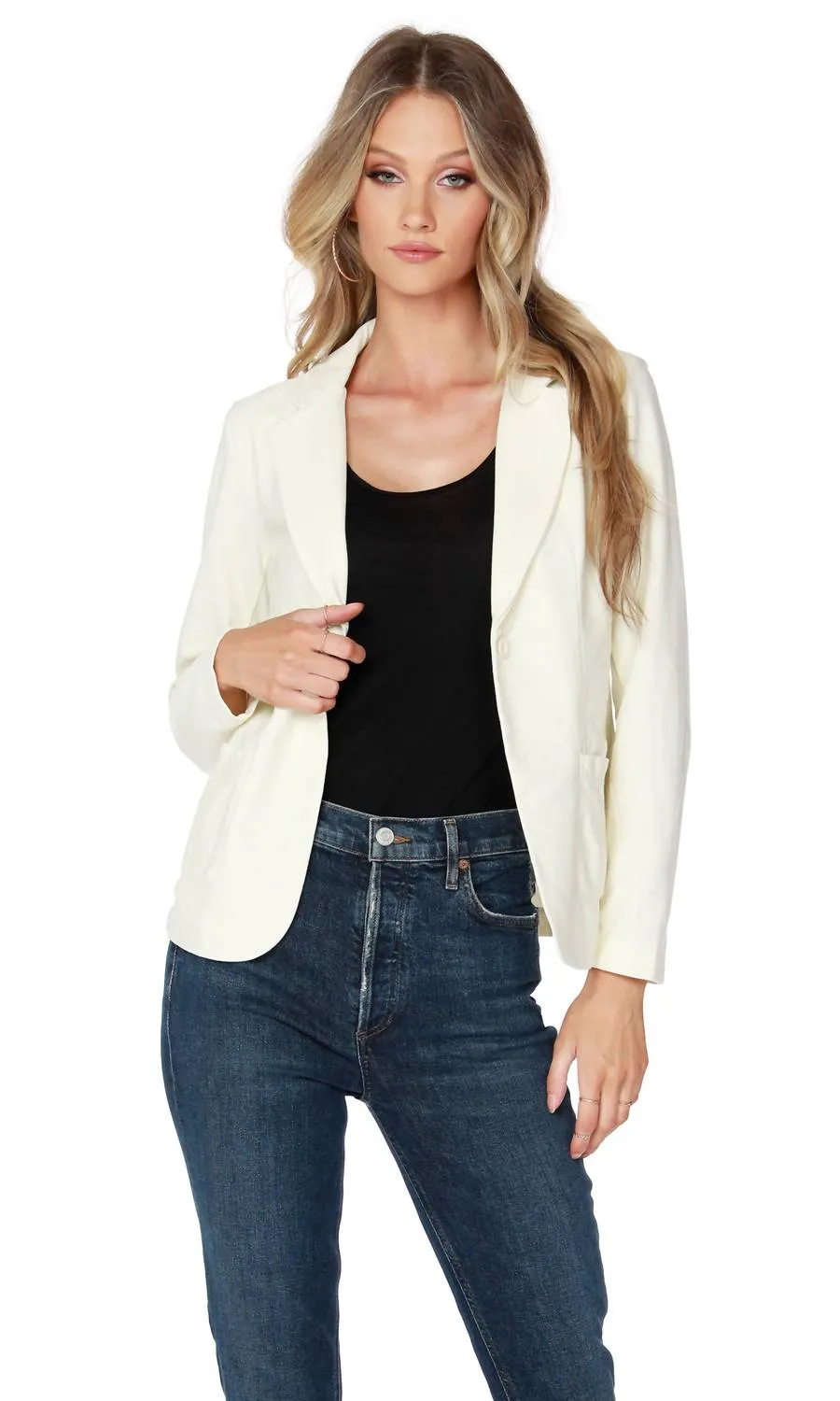 Knit Twill Blazer In Rustic