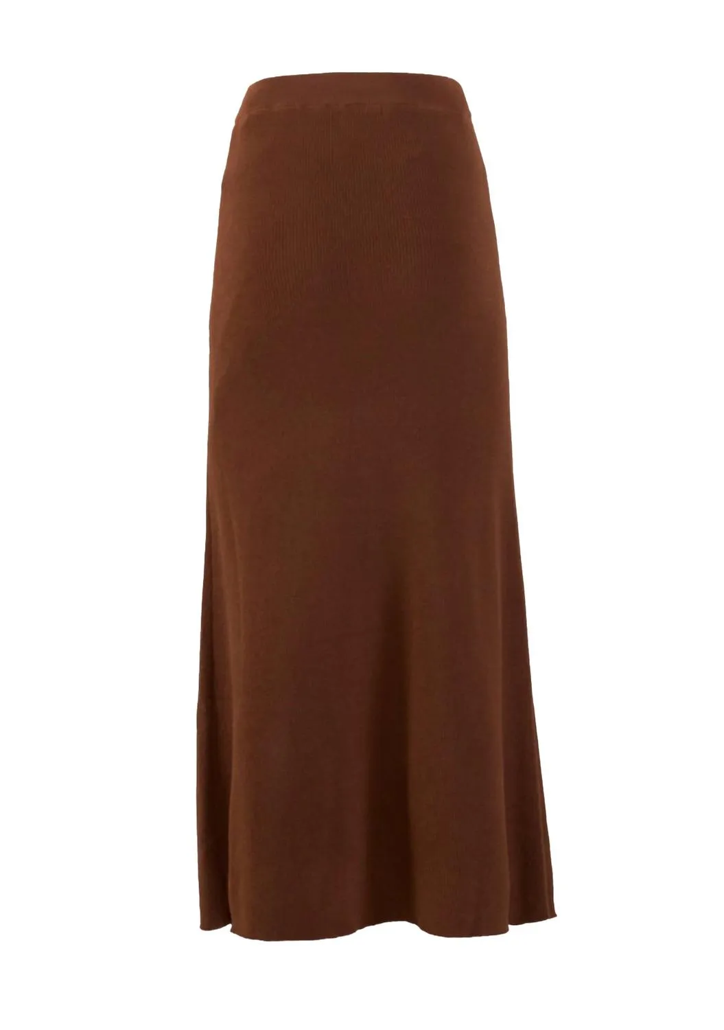 Knitted Maxi Skirt In Cocoa