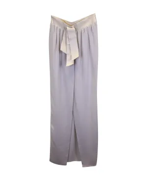 Lanvin Bow Detail Maxi Skirt in Grey Acetate