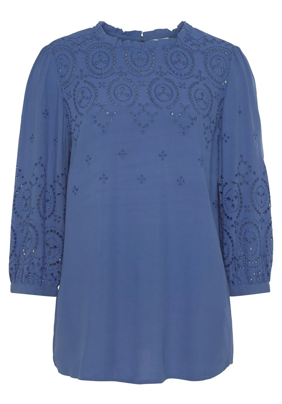 LASCANA Women's Eyelet Lace Blouse