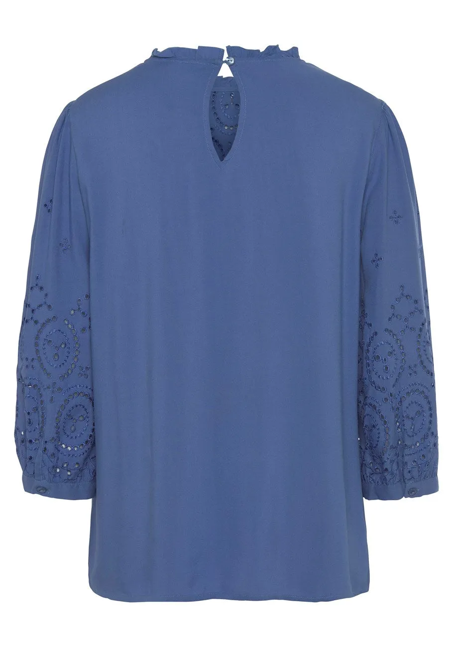 LASCANA Women's Eyelet Lace Blouse