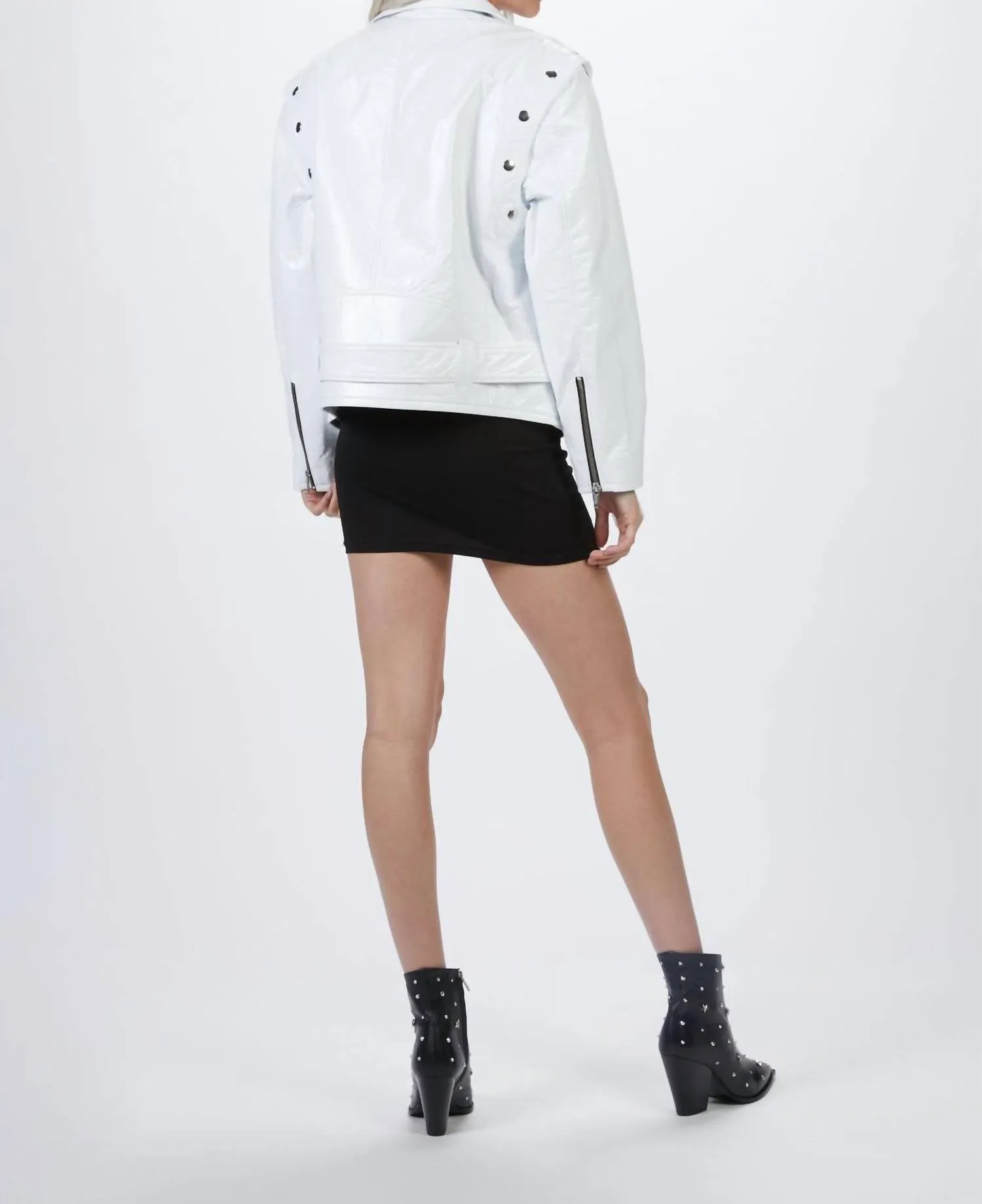 Leather Jacket In White