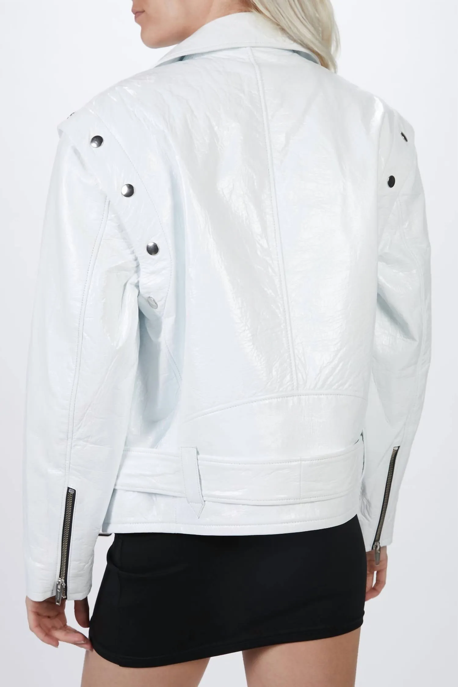Leather Jacket In White