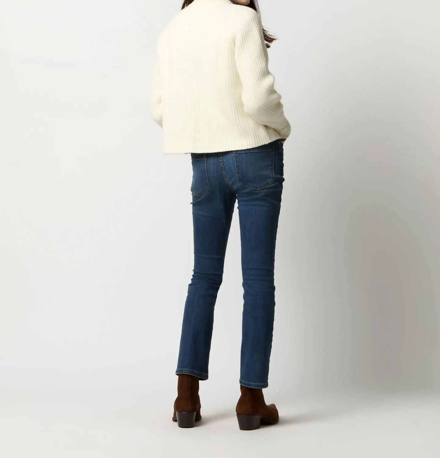 Lexie Shaker Stitch Cardigan In Ivory Cashmere