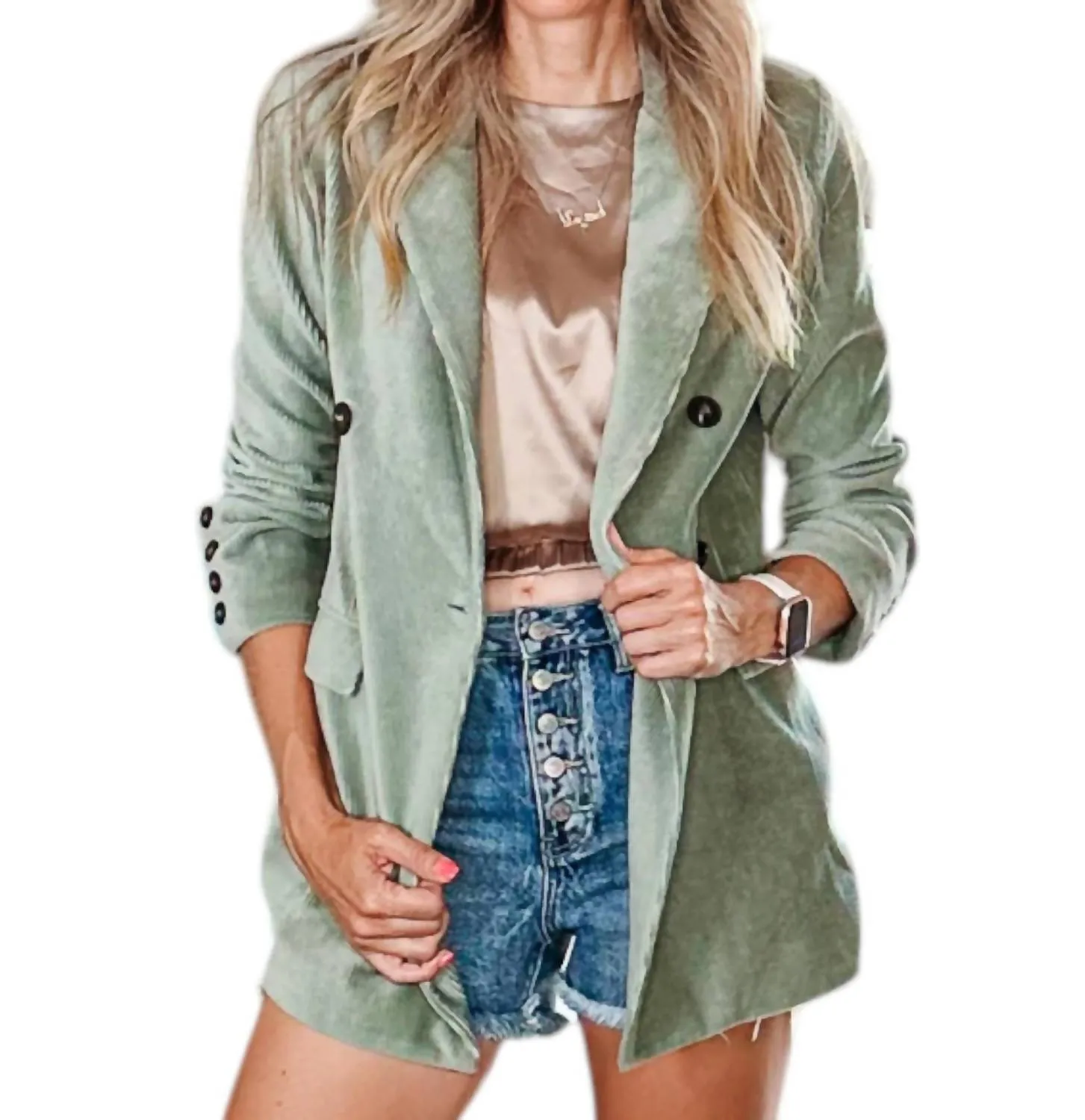 Libbi Blazer In Jade