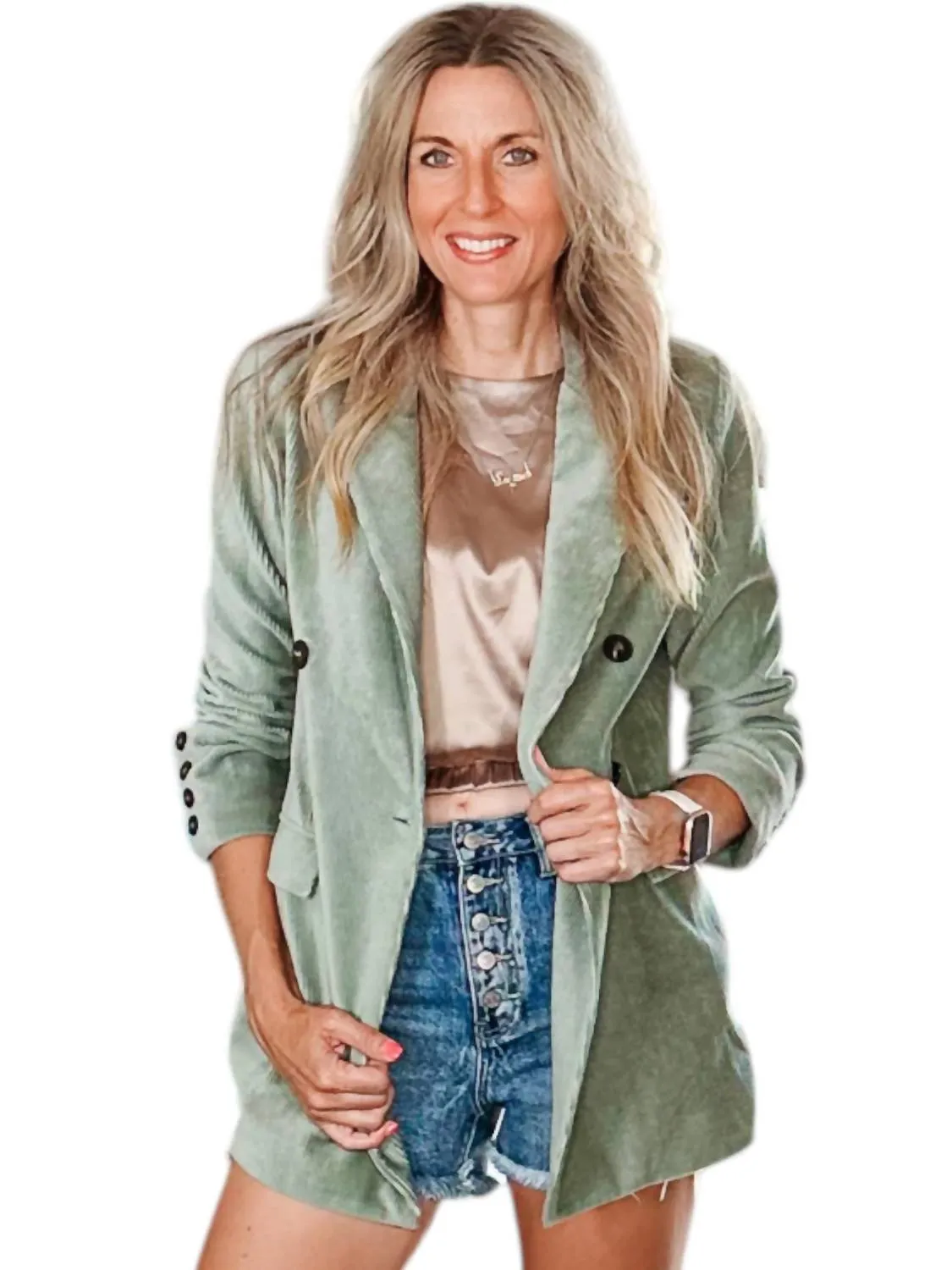 Libbi Blazer In Jade
