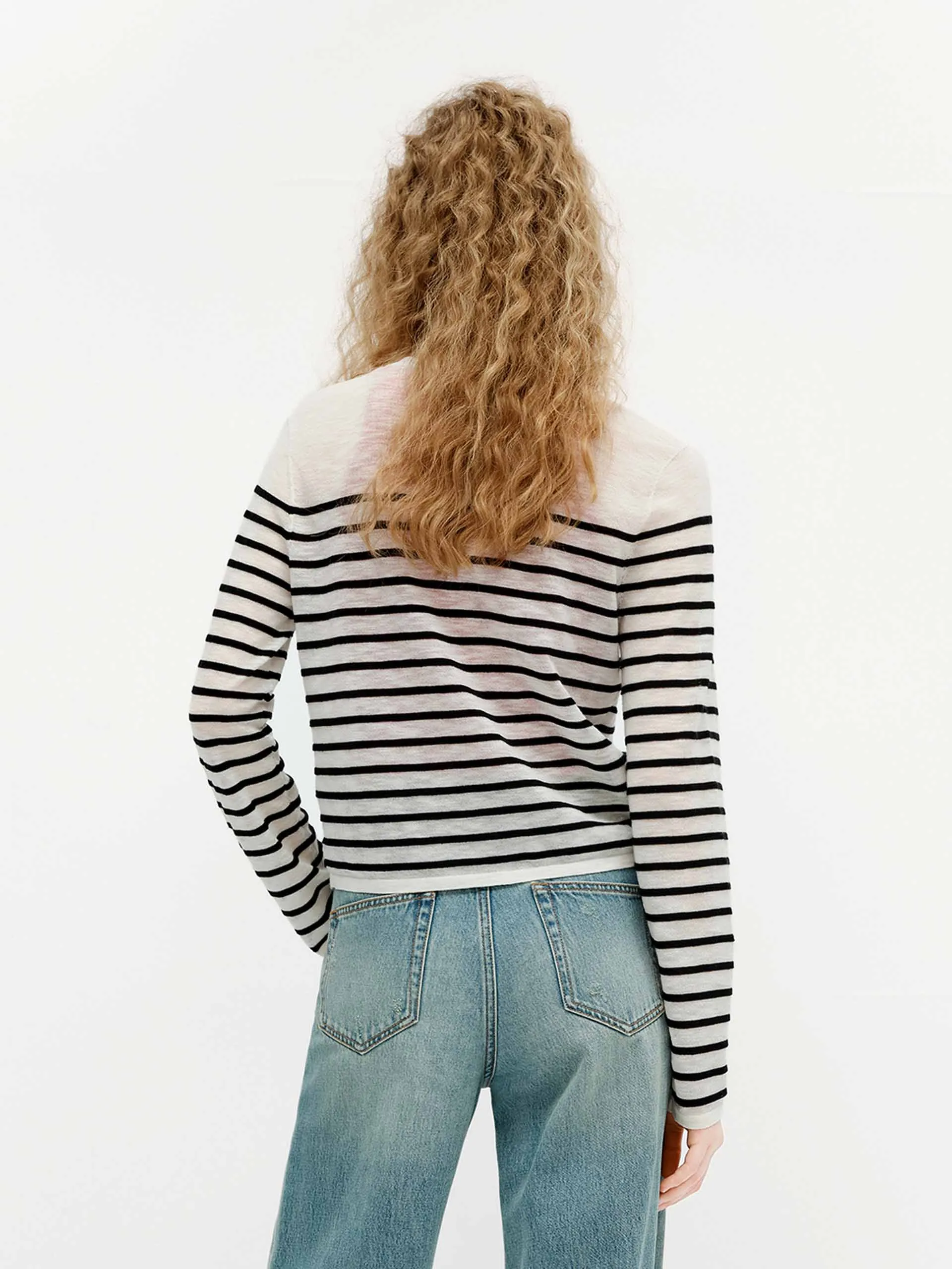 Lightweight Striped Cardigan
