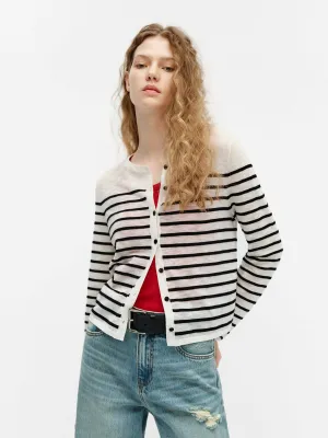 Lightweight Striped Cardigan