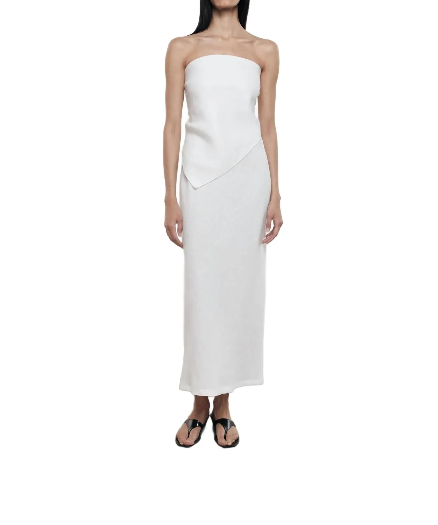Linen Bias Skirt In Undyed
