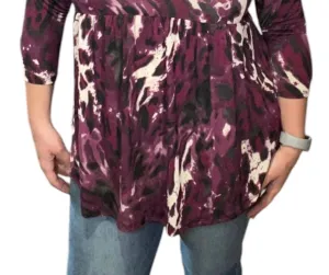 Livin' The Life Babydoll Top In Plum