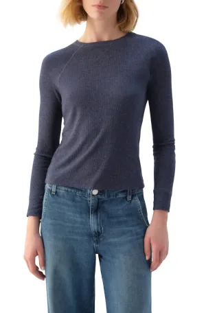Lovely Rib Tee In Neptune