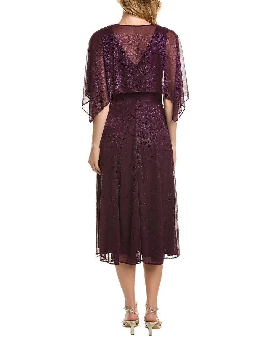 MAISON TARA Roller Glitter Midi Dress