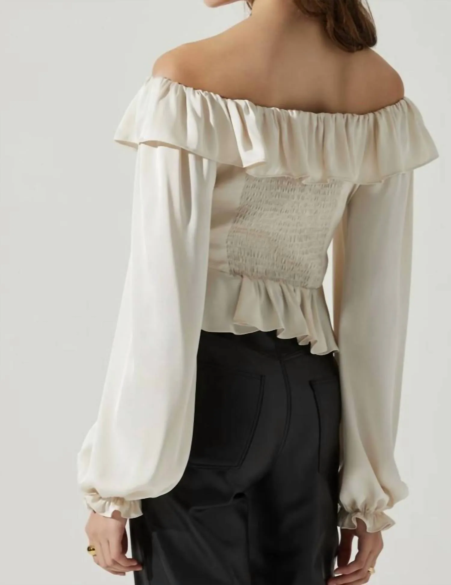 Malia Top In Champagne