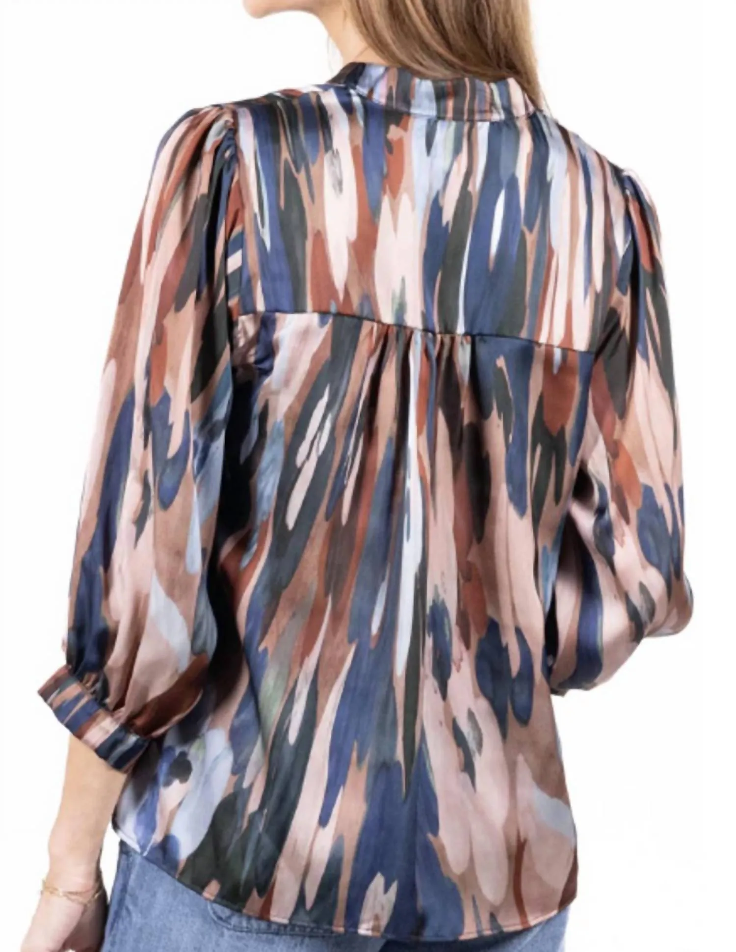 Marie Top In Multi Taupe