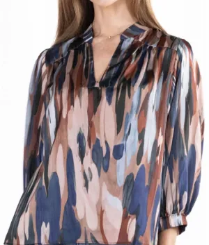 Marie Top In Multi Taupe