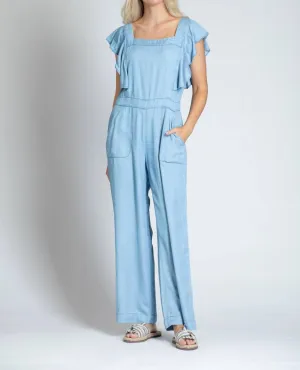 Marlee Tencel Jumpsuit In Light Indigo
