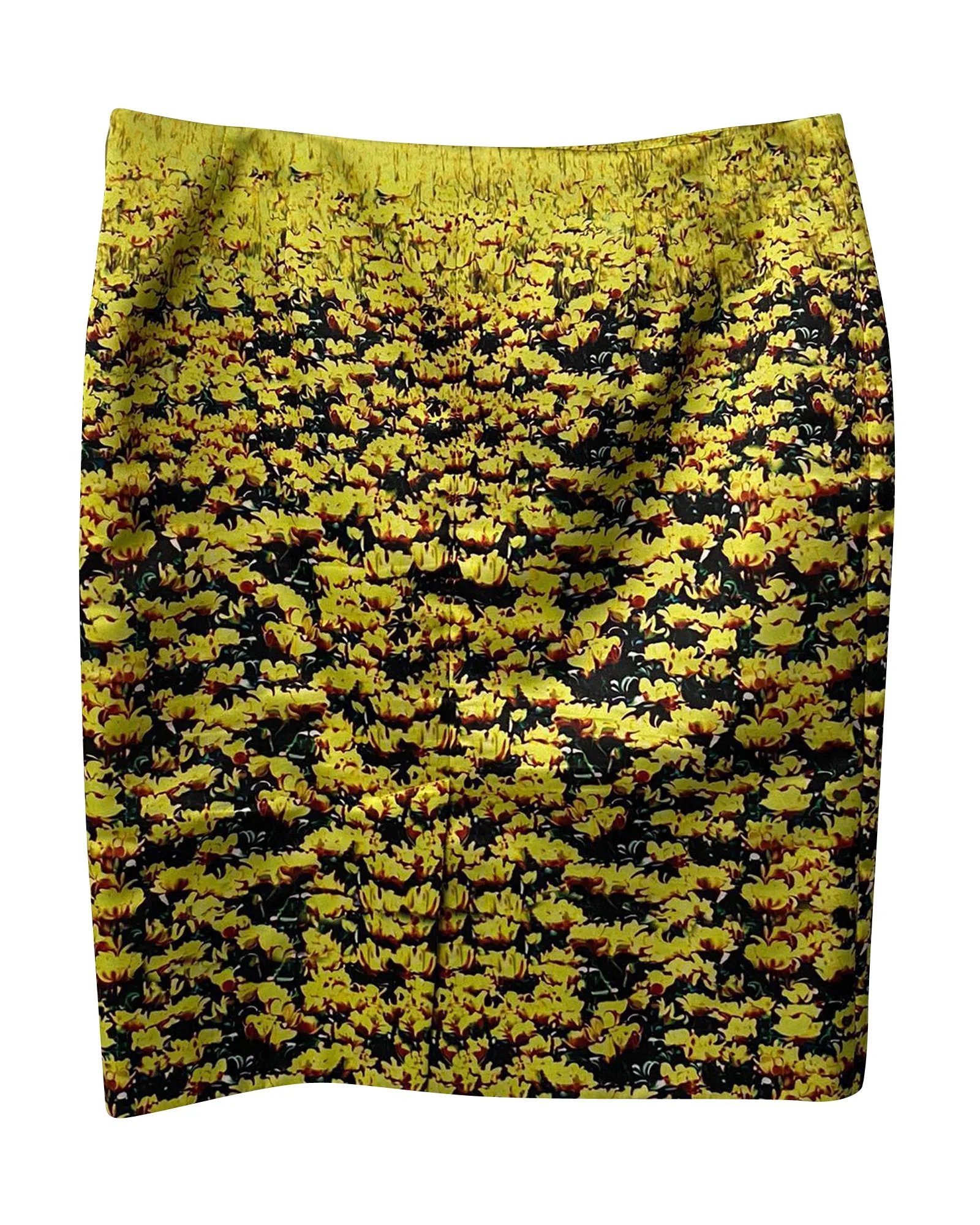Mary Katrantzou Flower Field Skirt in Yellow Polyester