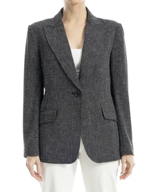 Max Studio Double Weave Linen-Blend Jacket