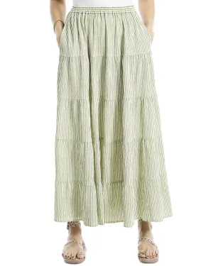 Max Studio Tiered Maxi Skirt