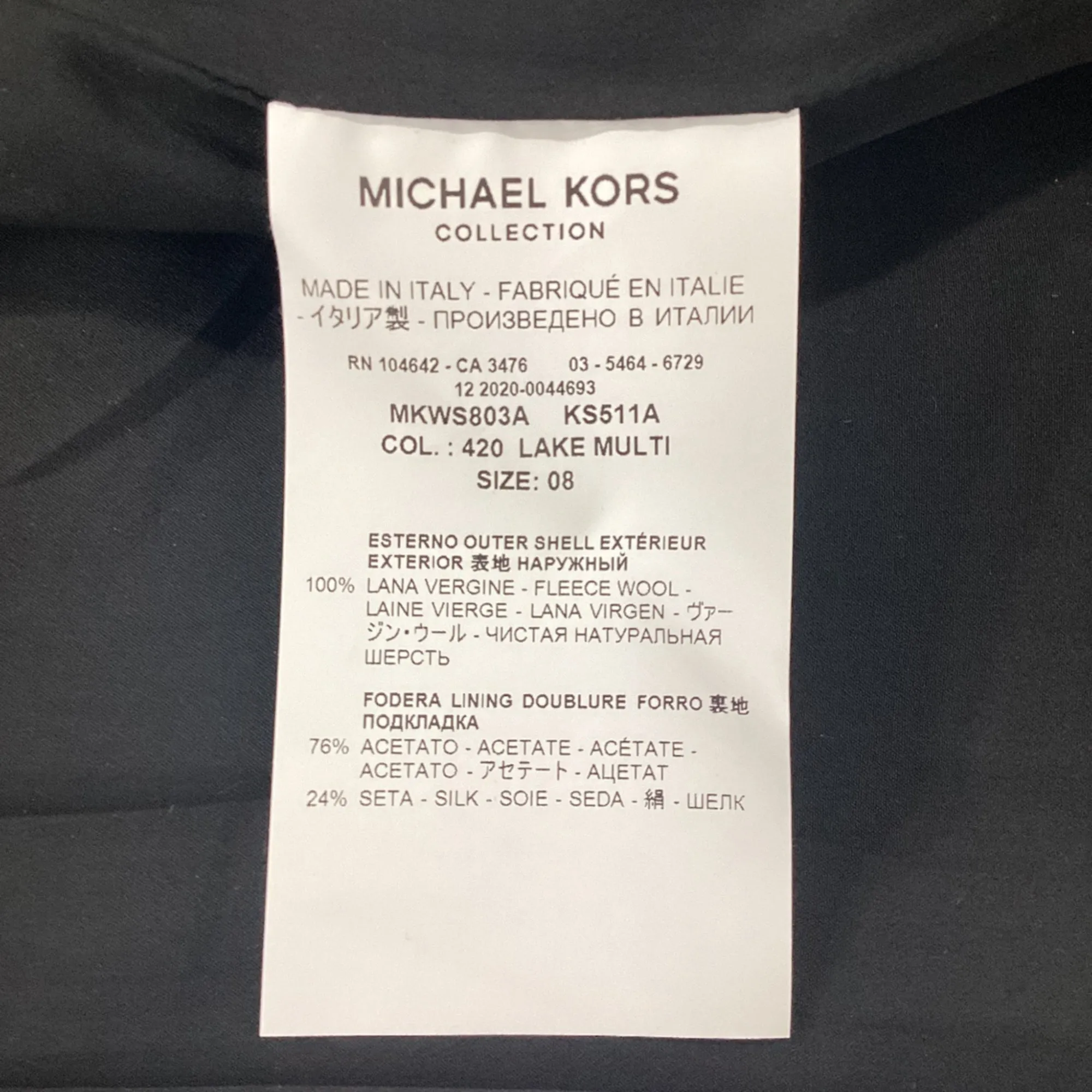 Michael Kors Collection Check Print Vest in Grey Wool