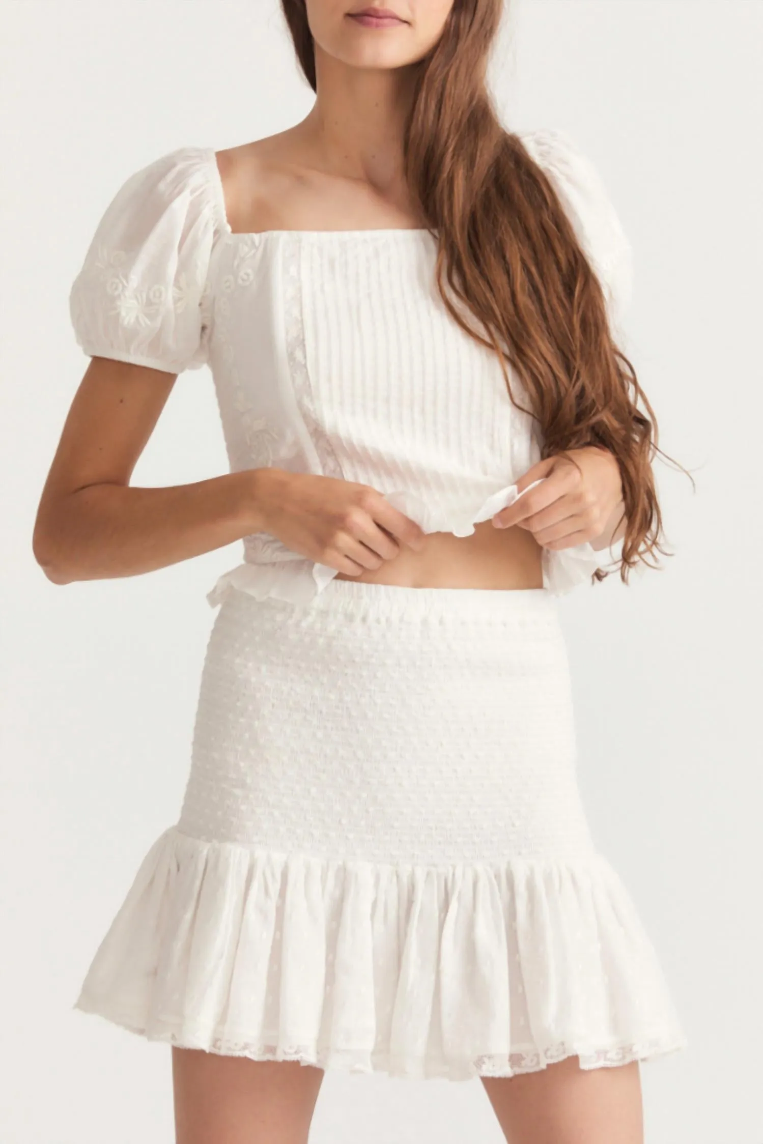 Milla Skirt In True White