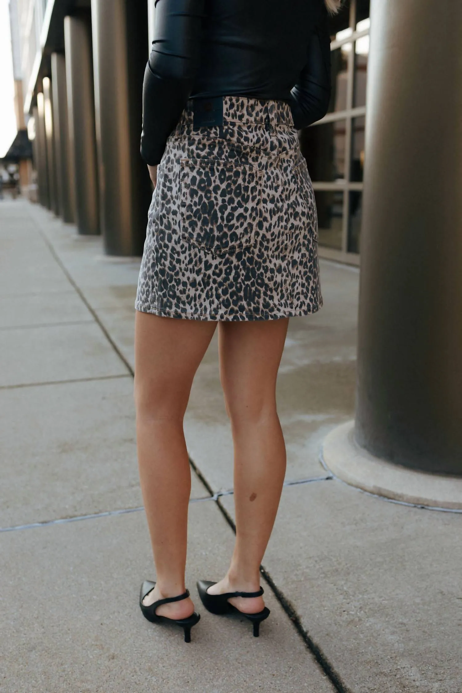 Mini Skirt In Leopard