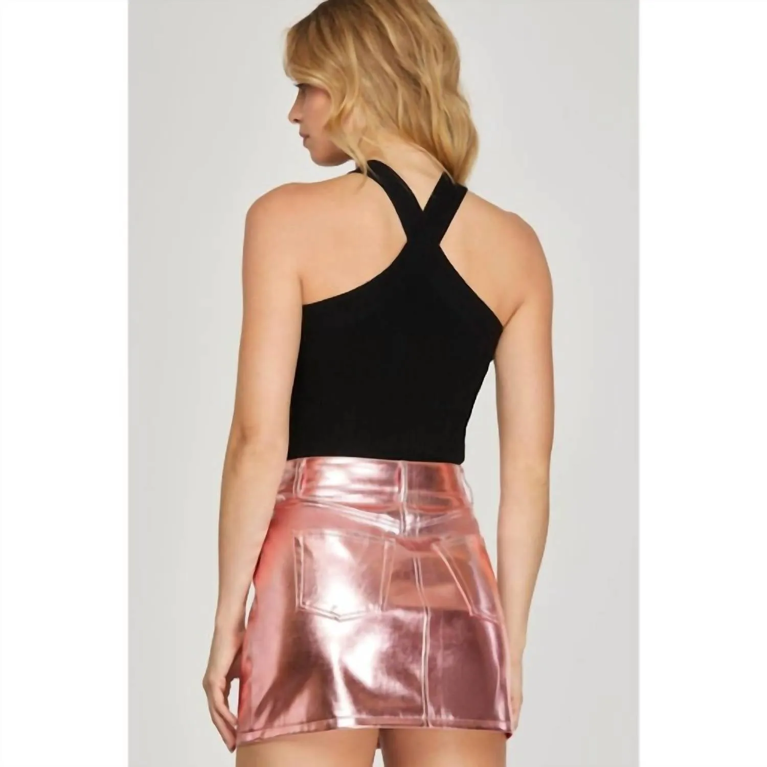 Mini Skirt In Pink