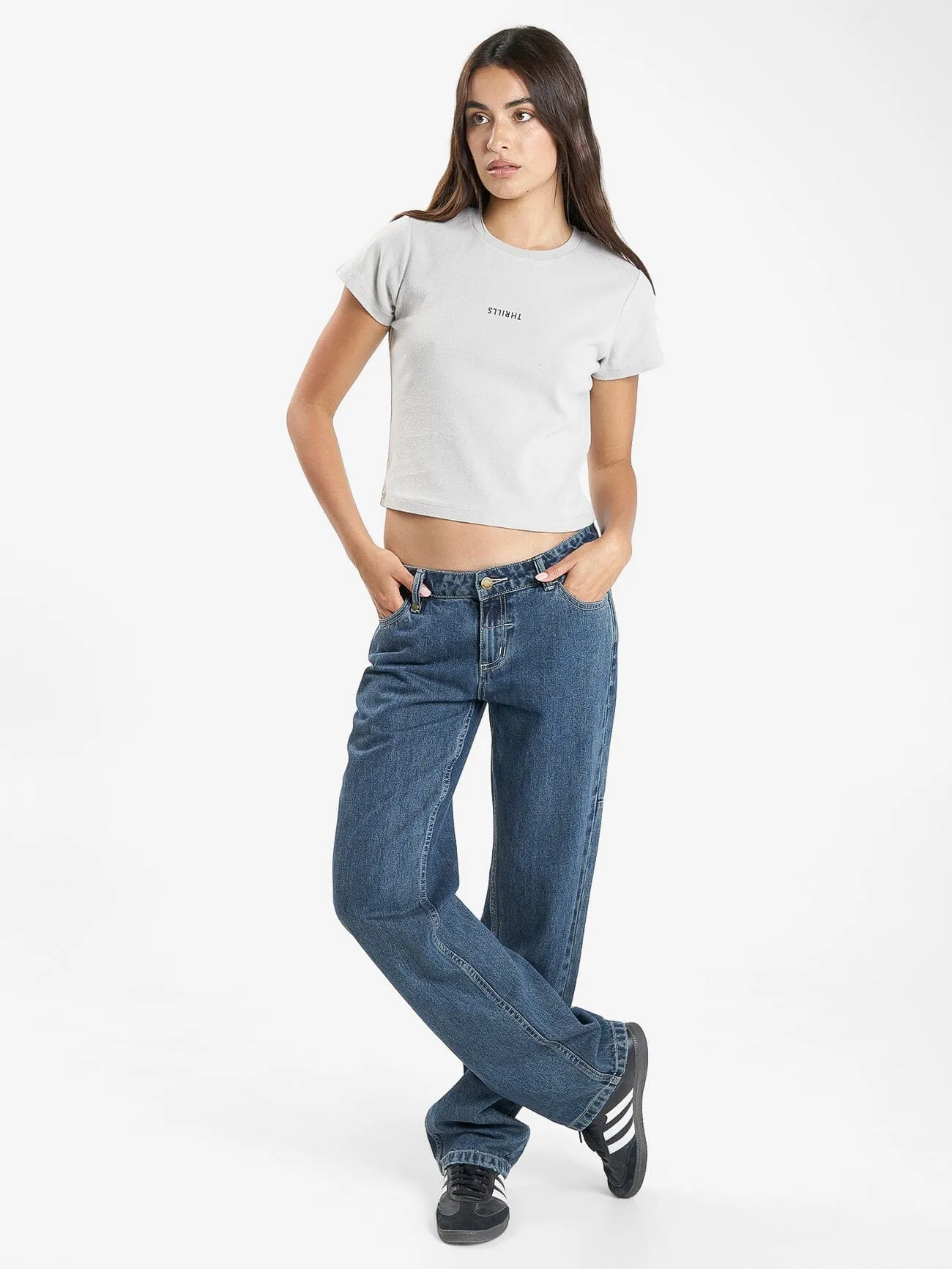 Minimal Thrills Mini Tee - Oyster Grey