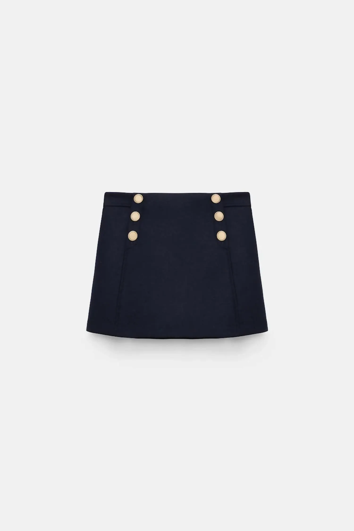 Modern Softness Mini Skirt In Dark Navy