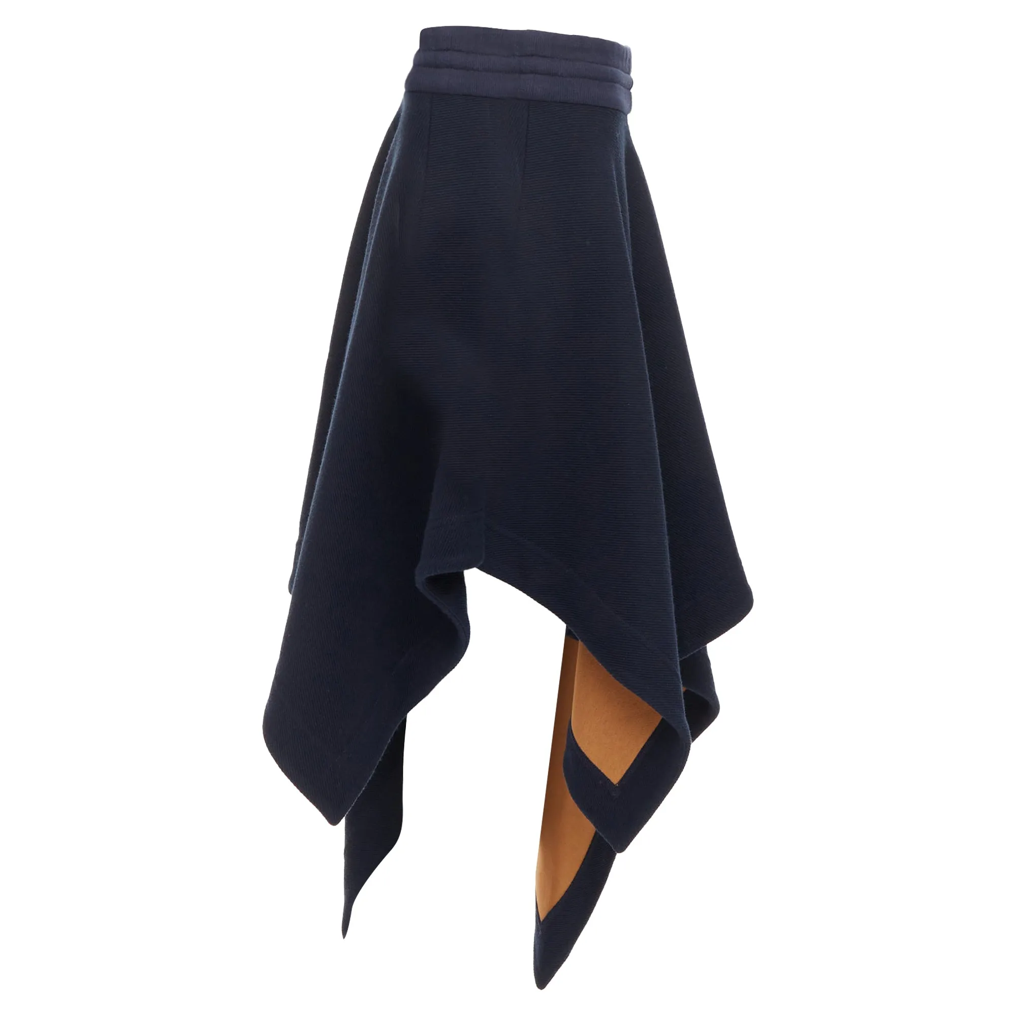 Monse wool blend logo lining asymmetric skirt