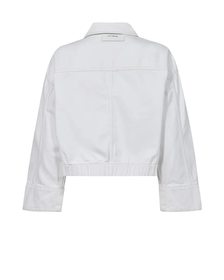 Mosmosh Mint Blanco White Denim Jacket