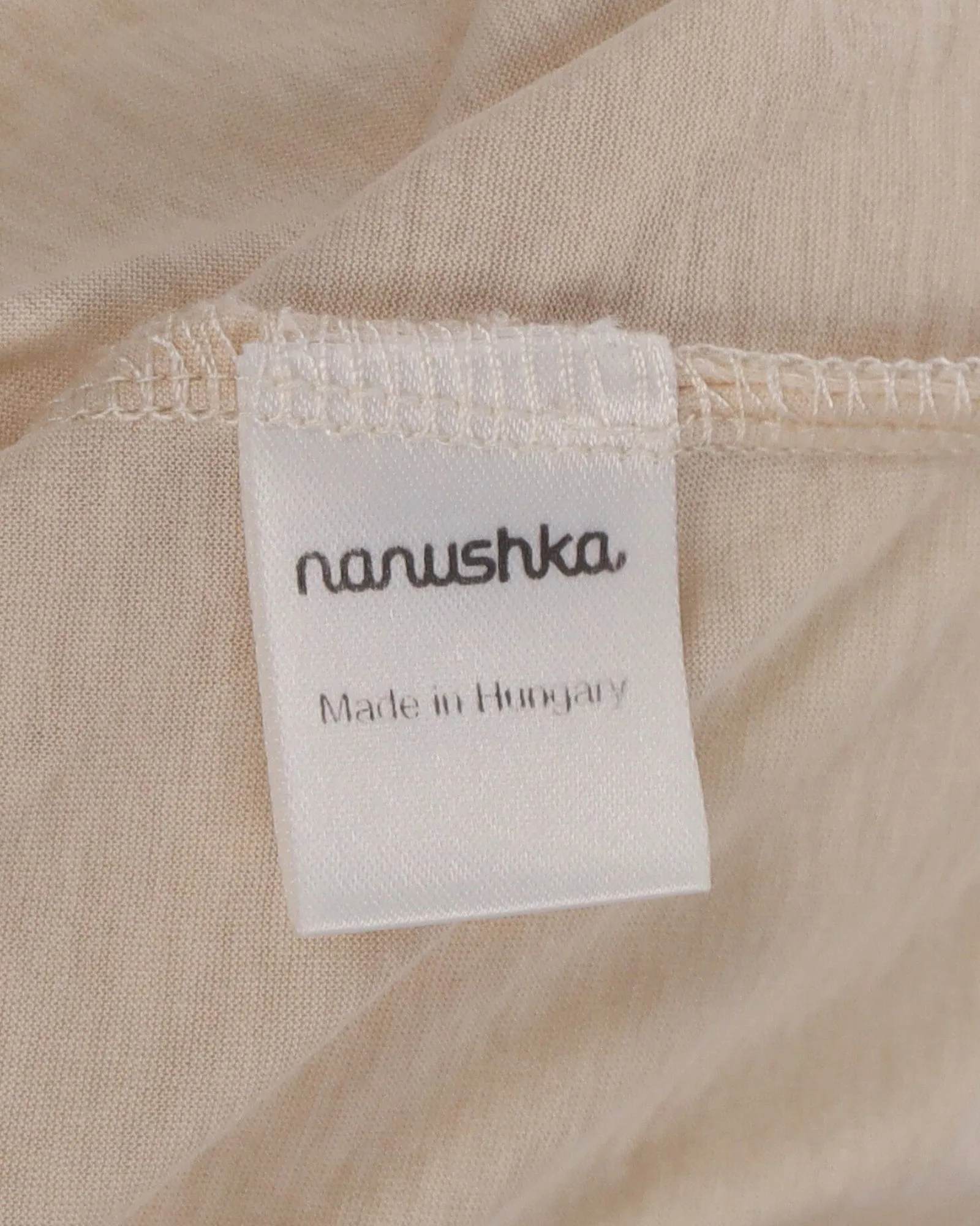 Nanushka T-shirt in Beige Polyester