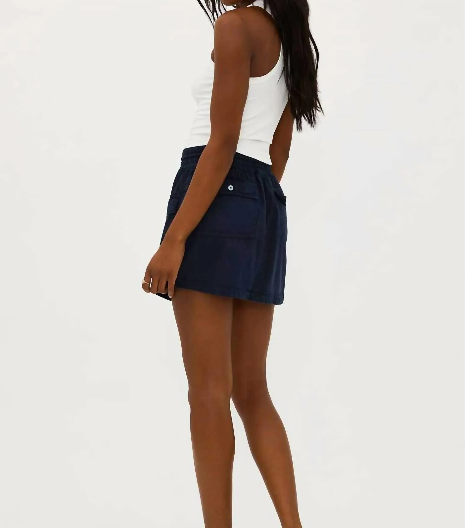 Nicolette A-Line Tennis Mini Skirt In Ultramarine Blue