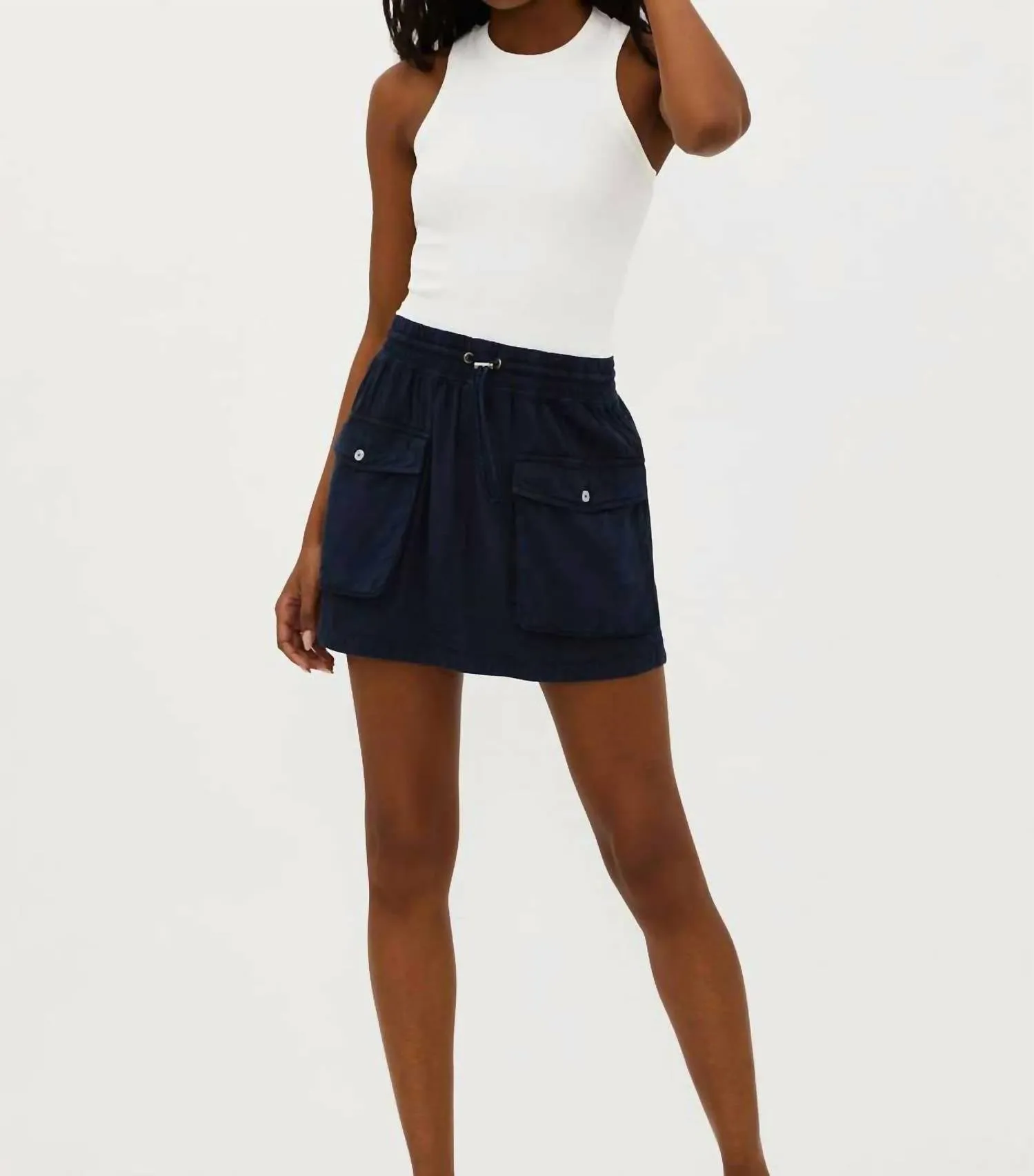 Nicolette A-Line Tennis Mini Skirt In Ultramarine Blue