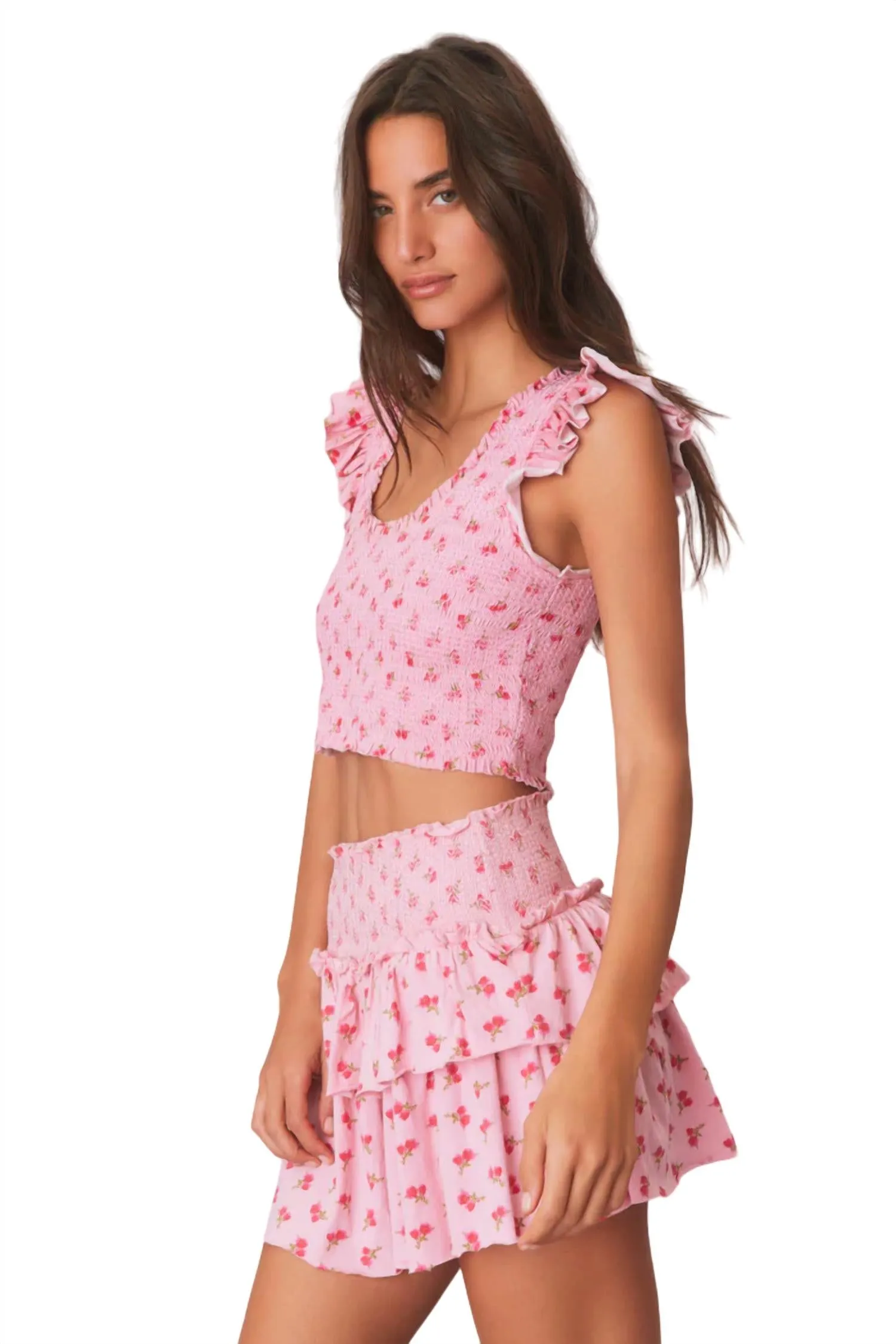 Ohana Skirt In Cherry Pink