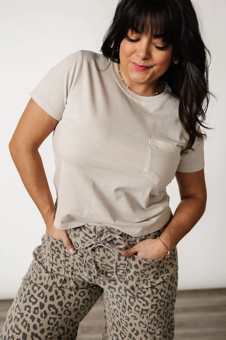 Oliver Pocket Tee - Taupe