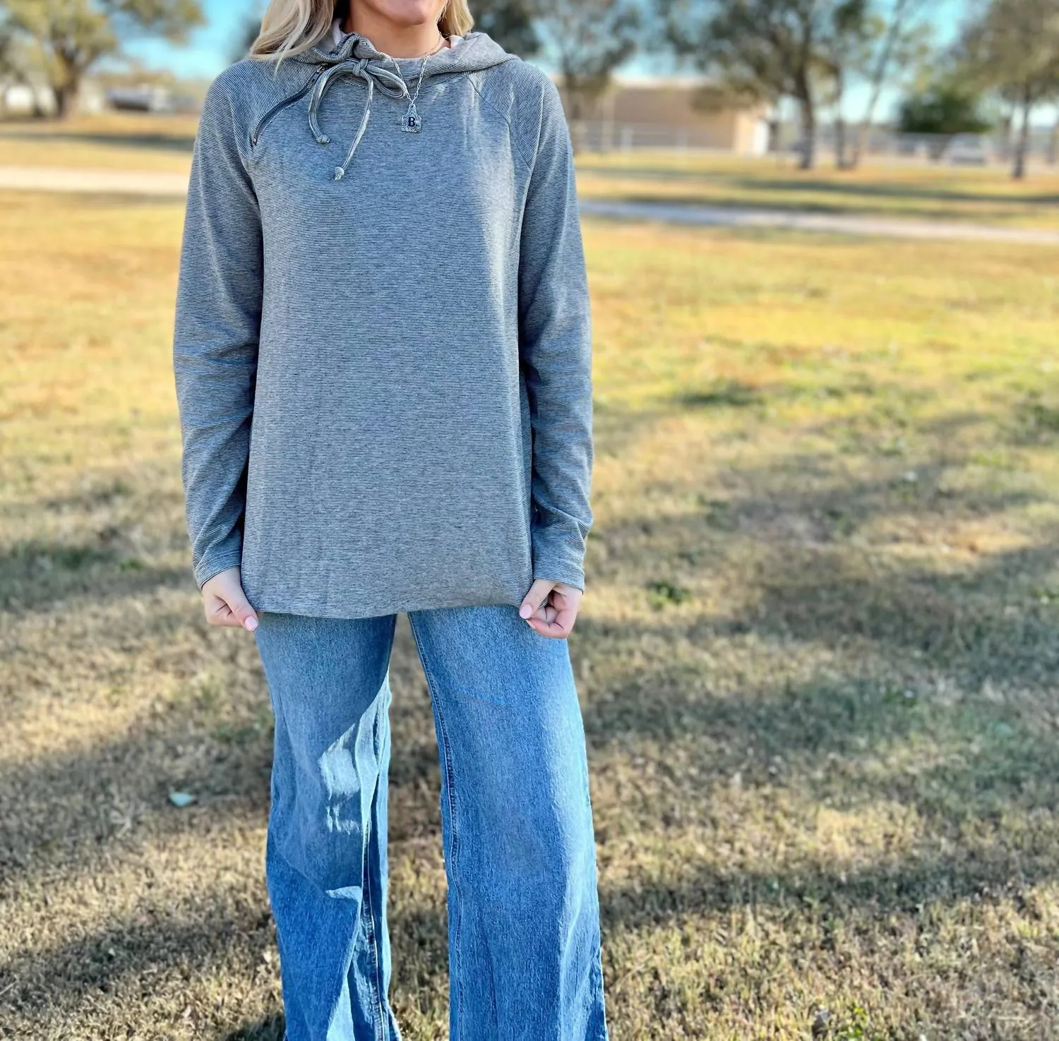 On Cloud 9 Pullover In Grey