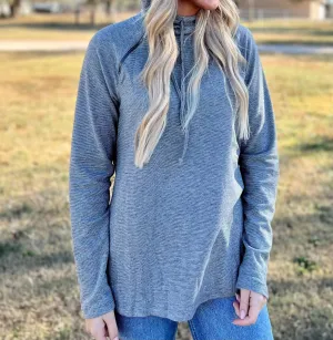 On Cloud 9 Pullover In Grey