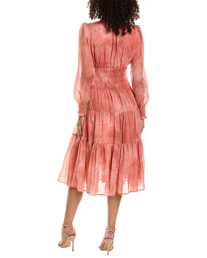 o.p.t. Smocked Midi Dress