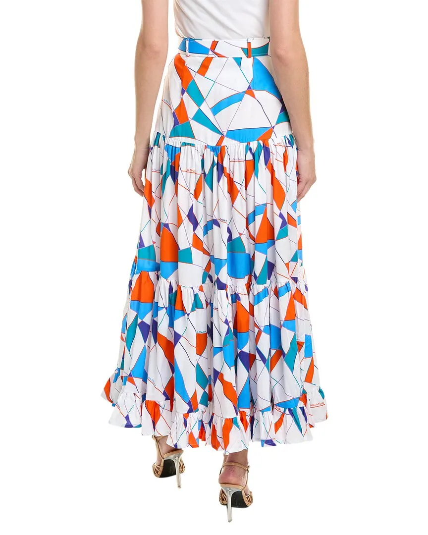 Paolita Ballet Mecanique Button Maxi Skirt