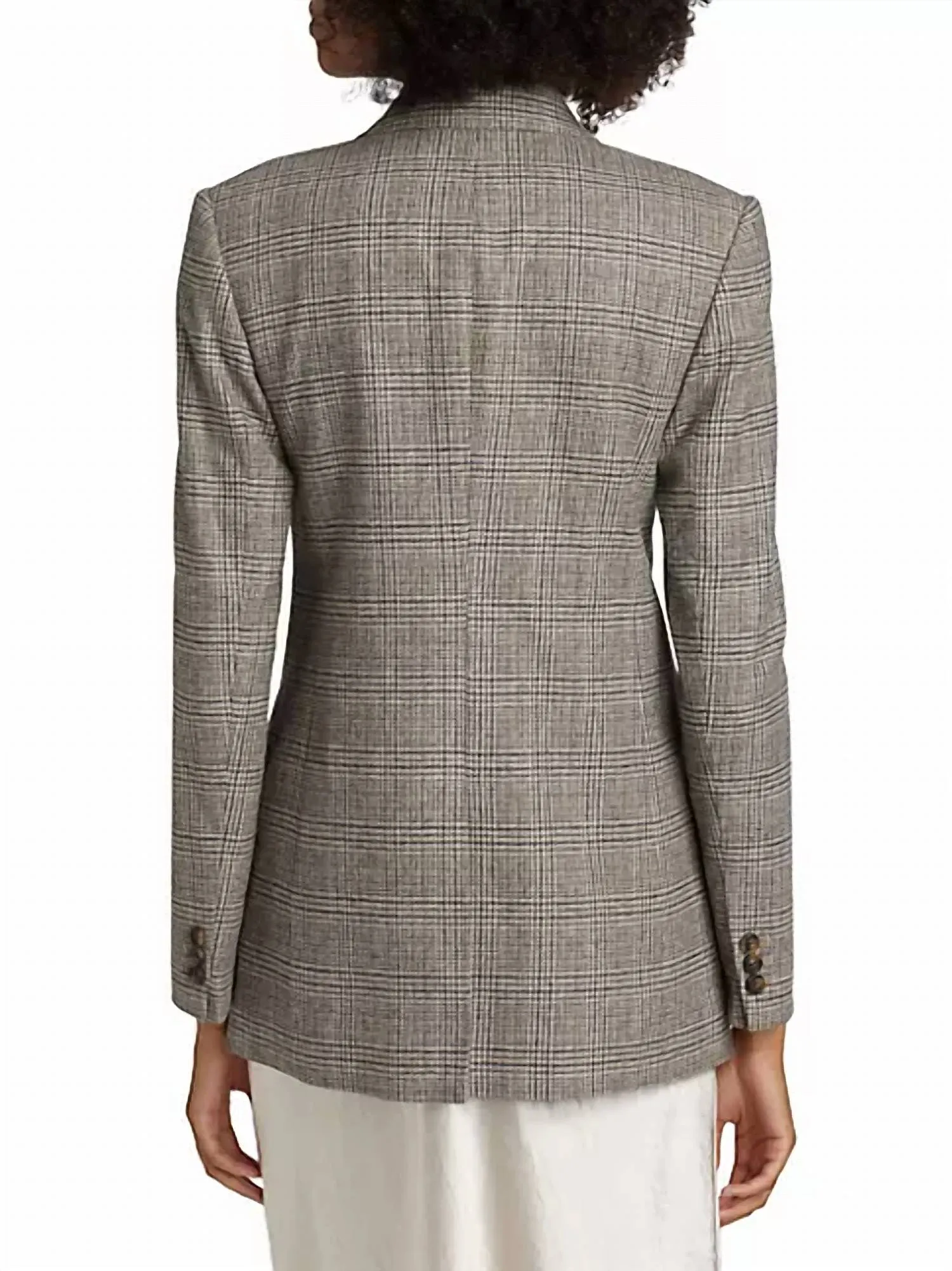 Plaid Double Breasted Blazer In Heritage Glen Plaid