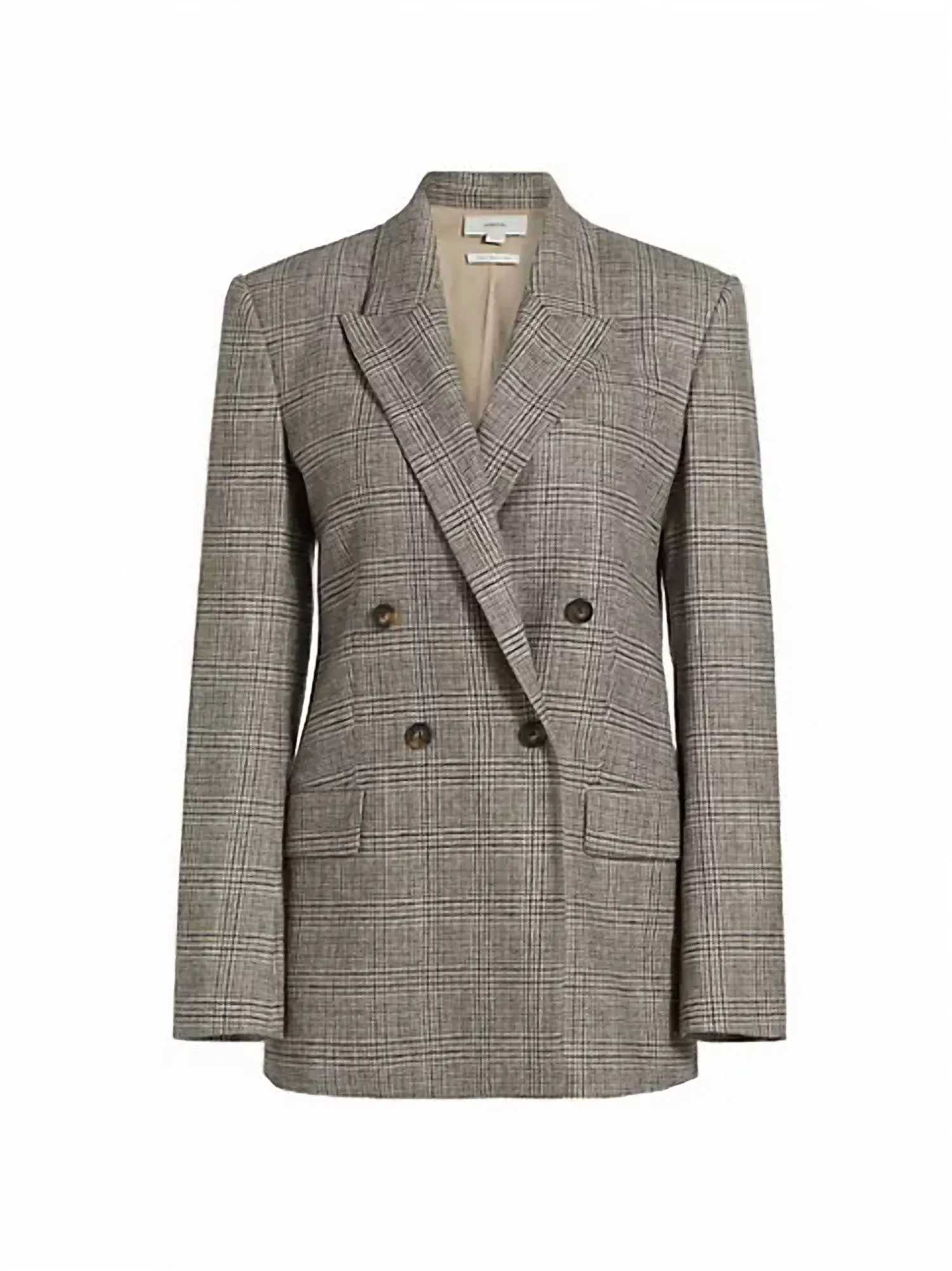 Plaid Double Breasted Blazer In Heritage Glen Plaid