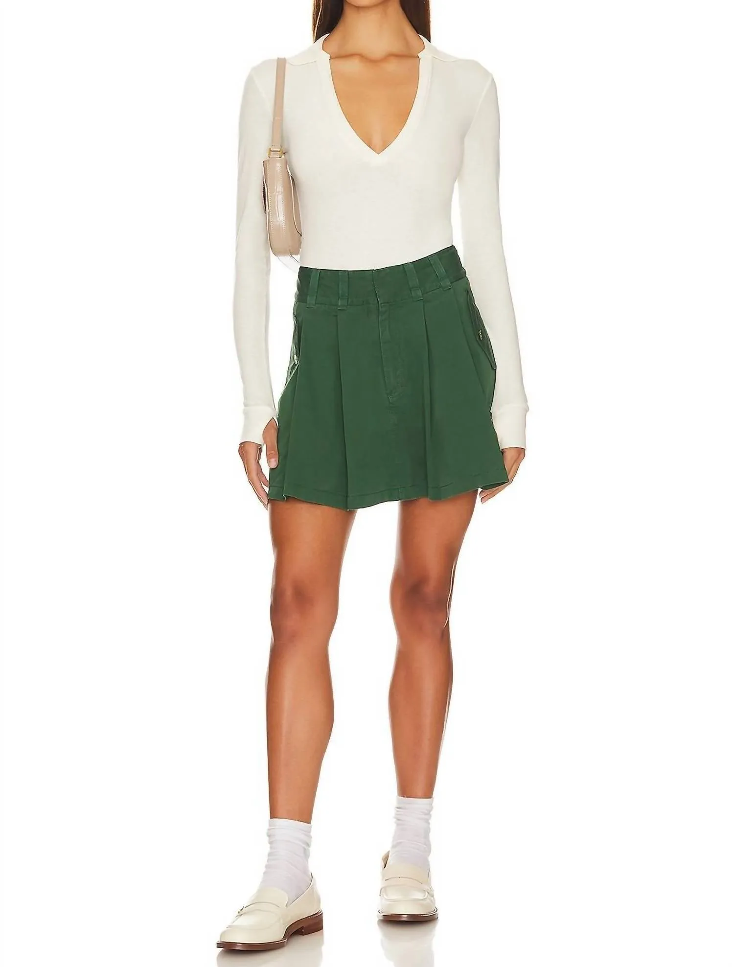 Pleats To Meet You Mini Skirt In Black Forest