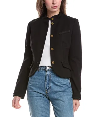 rag & bone Slade Braided Cropped Ponte Blazer