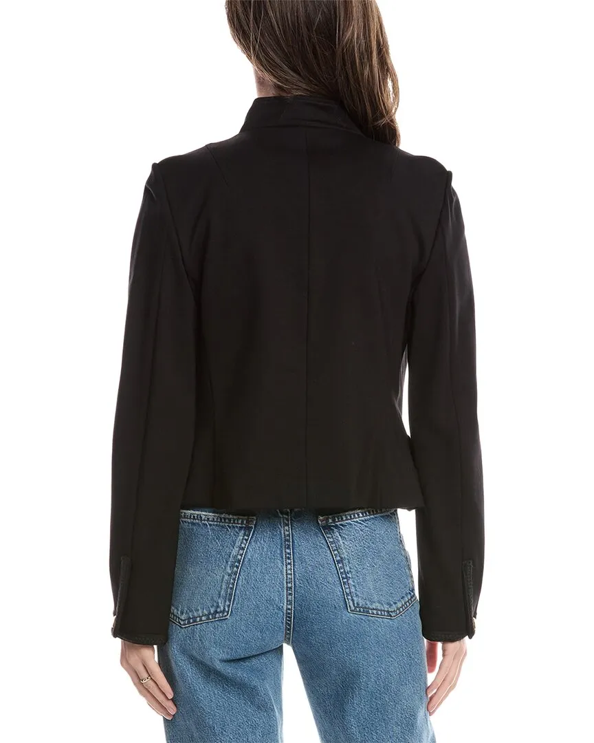 rag & bone Slade Braided Cropped Ponte Blazer