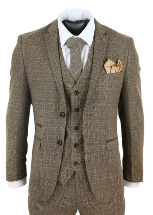 Ralph 3 Piece Suit Tweed Check Vintage