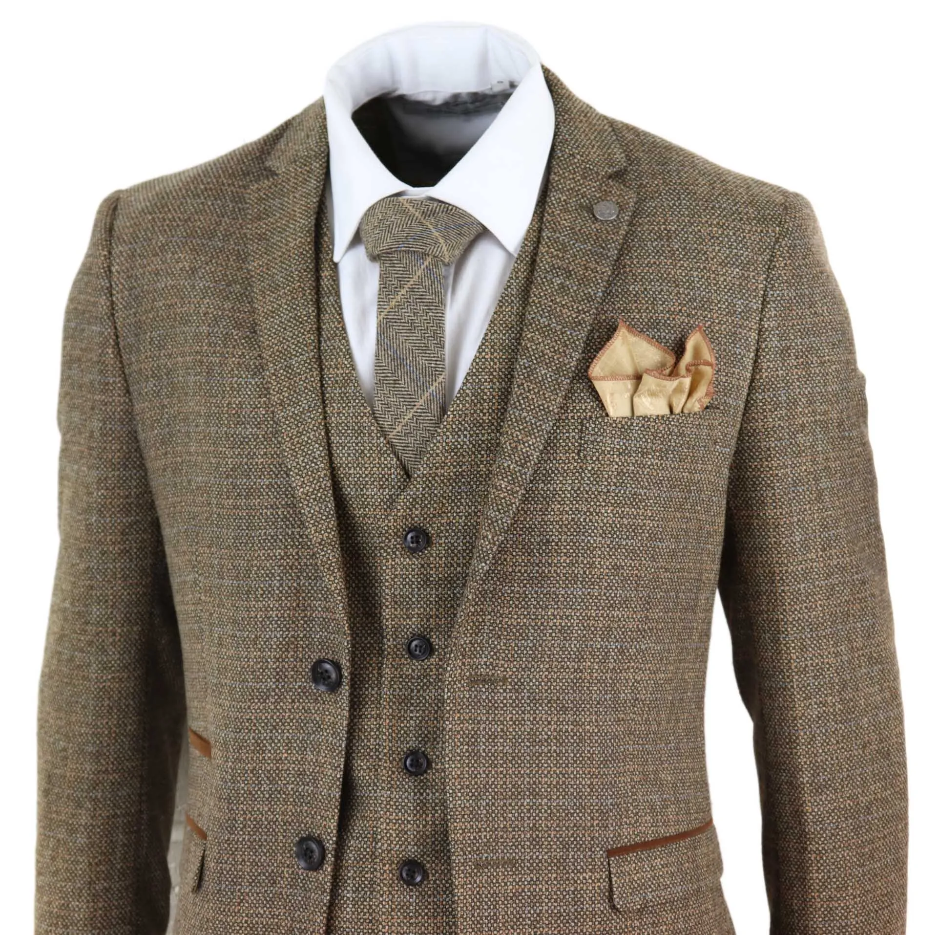 Ralph 3 Piece Suit Tweed Check Vintage