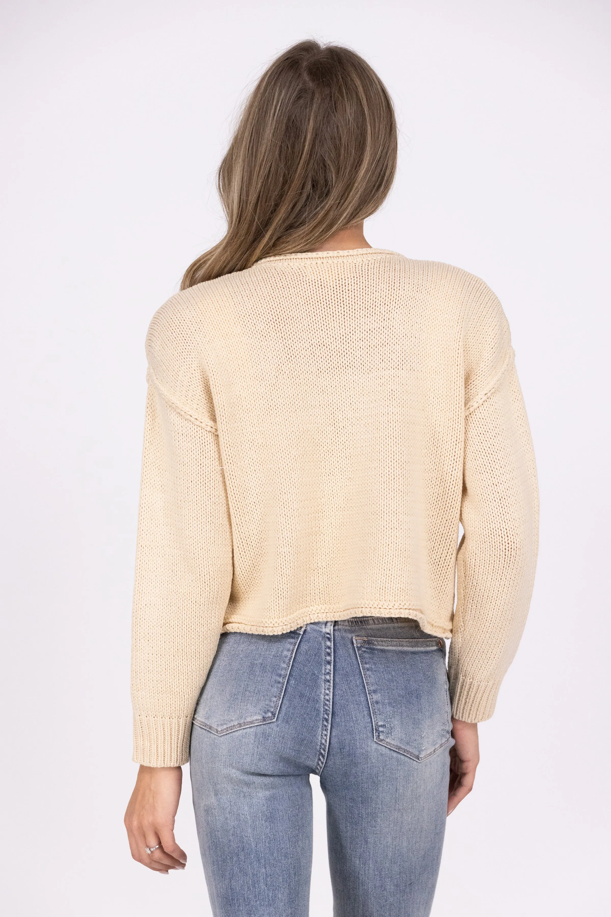 Real Karma Women's Layering Long Sleeve Cardigan