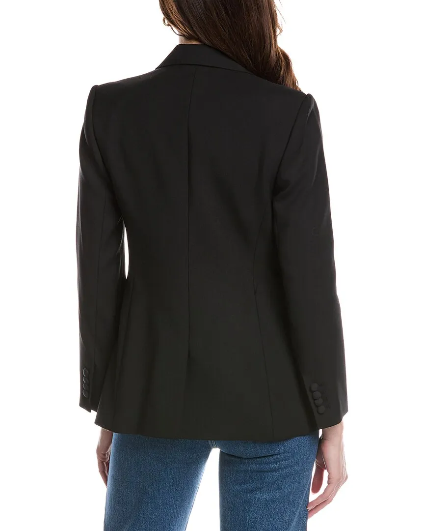 Rebecca Taylor Cavalry Twill Wool & Silk-Blend Blazer