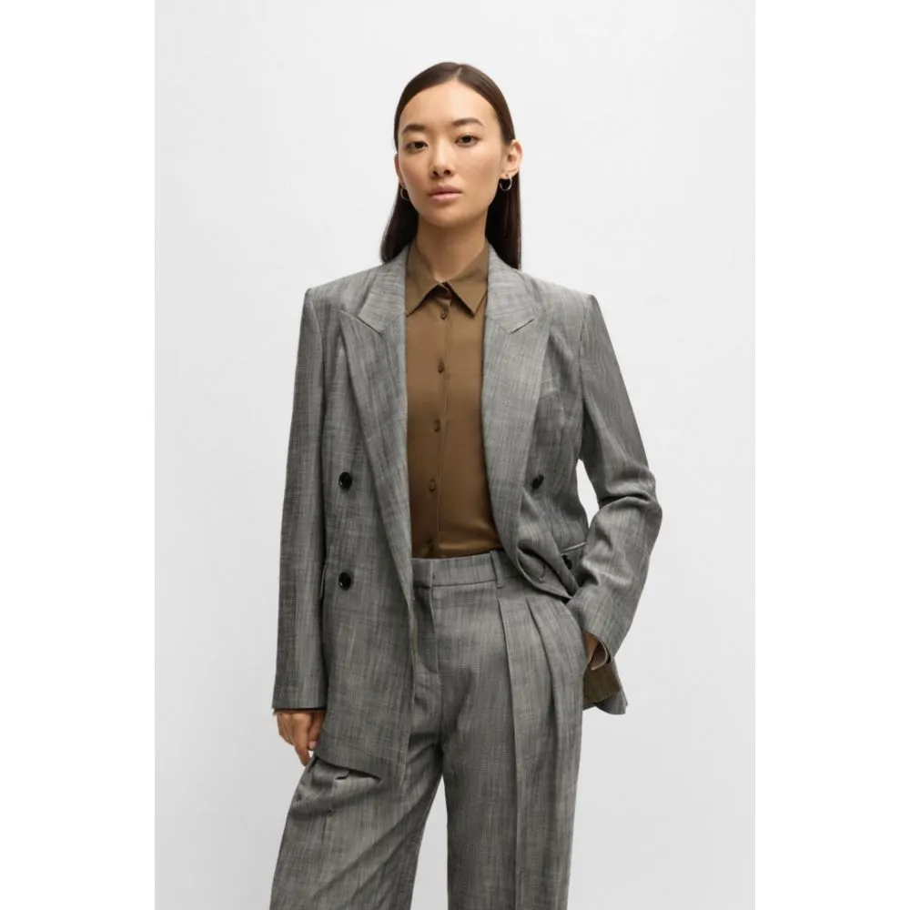 Regular-fit double-breasted blazer
